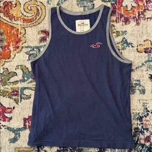 Blue and gray tank